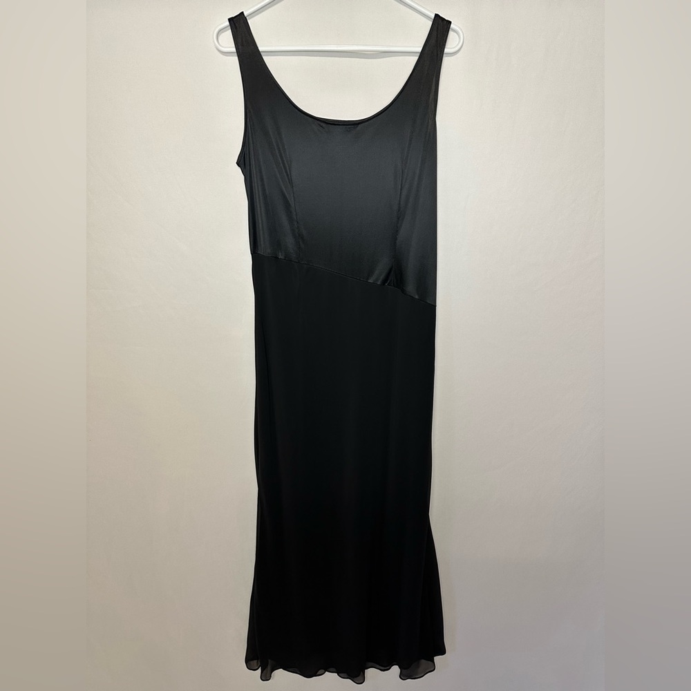Studio One Maxi Slip Dress Sleeveless Black Size 10